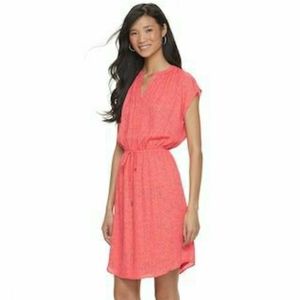 Apt. 9 Dolman Shirtdress Rain Coral- Size XL